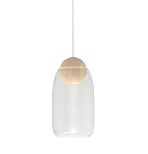 Liuku Glass Pendant - Matt Lacquered - Mater - Pendants - Ball - Transparent - HORNE