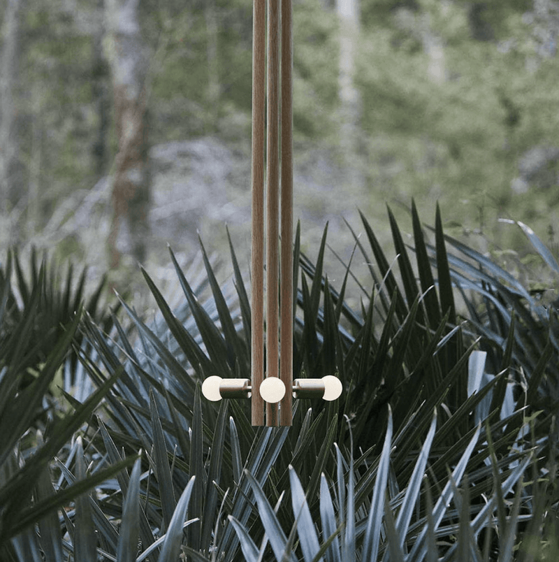 Lodge Pendant - Workstead - Pendants - Natural Oak - Hewn Brass - HORNE