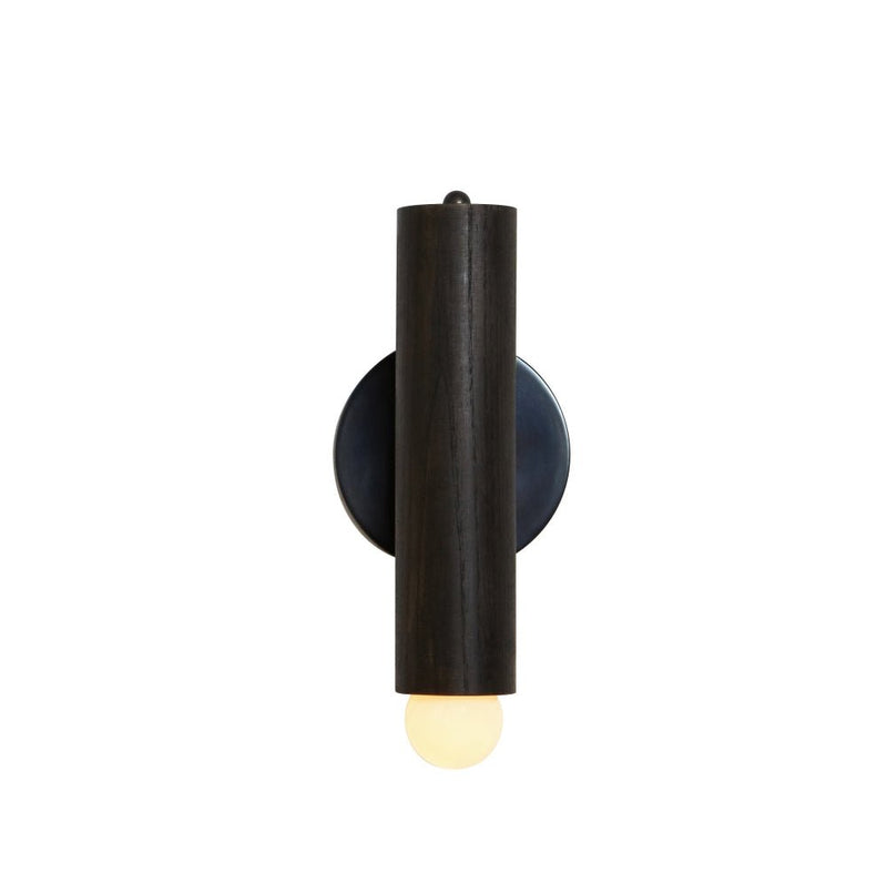 Lodge Wall Sconce - Workstead - Wall Sconces - Natural Oak - Hewn Brass - HORNE