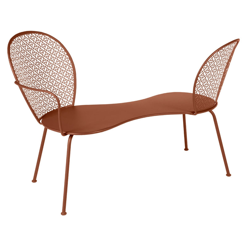 Lorette Conversation Bench - Fermob - Outdoor Furniture - Acapulco Blue - HORNE