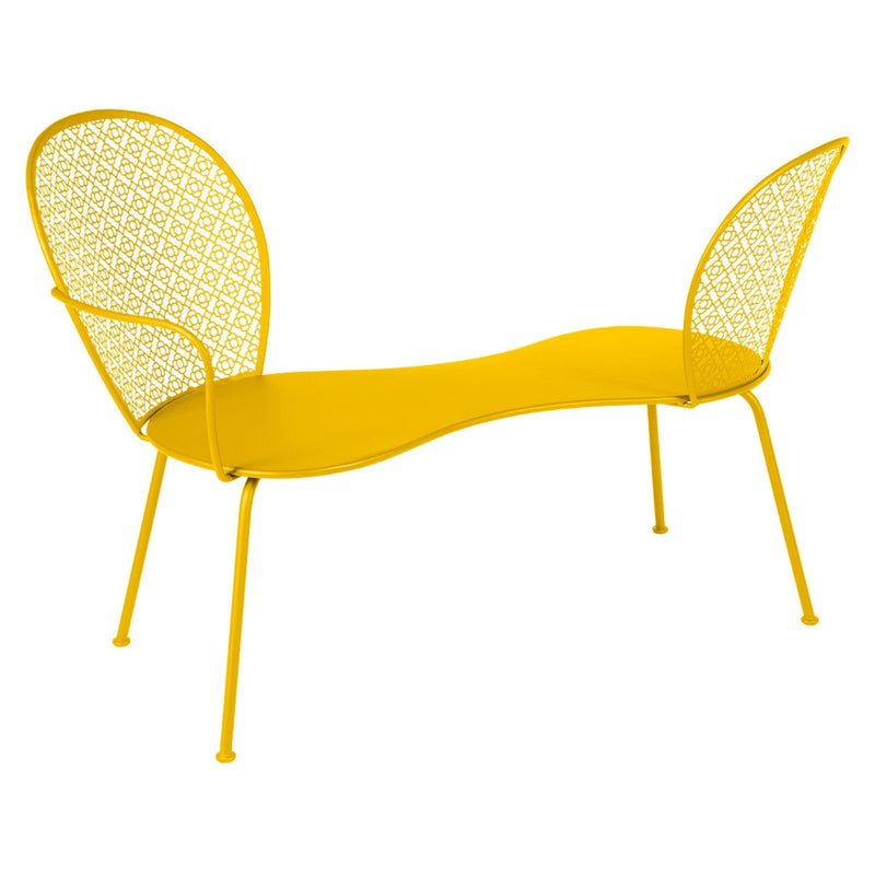 Lorette Conversation Bench - Fermob - Outdoor Furniture - Acapulco Blue - HORNE
