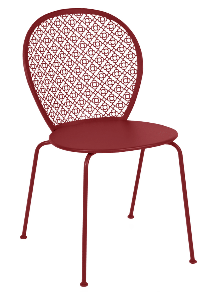 Lorette Side Chair - Set of 2 - Fermob - Outdoor Furniture - Black Cherry - HORNE