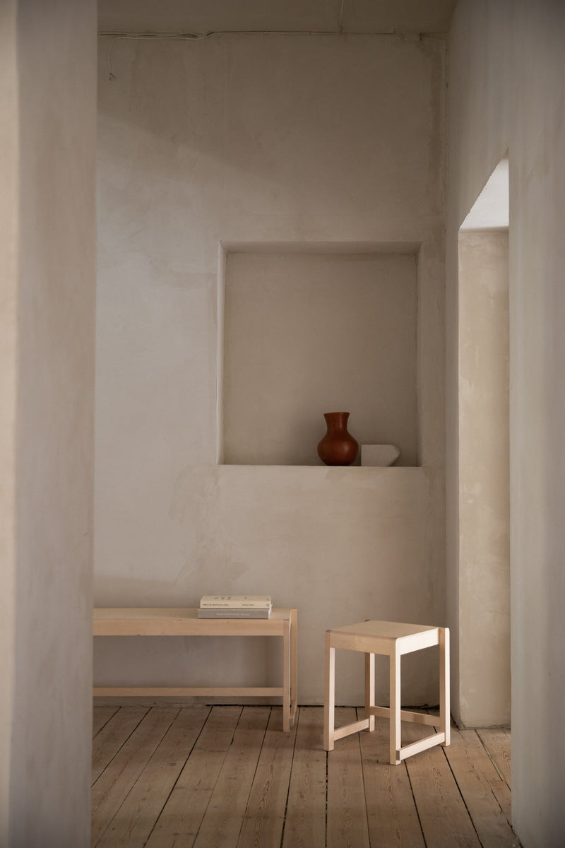 Low Stool 01 - Frama - Stools + Benches + Ottomans - Dark Wood - HORNE