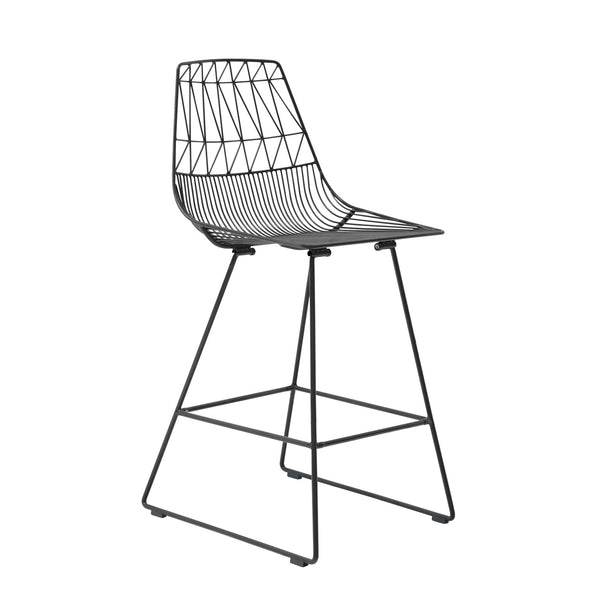 Lucy Counter Stool - Set of 2 - Bend Goods - Outdoor Furniture - Black - HORNE