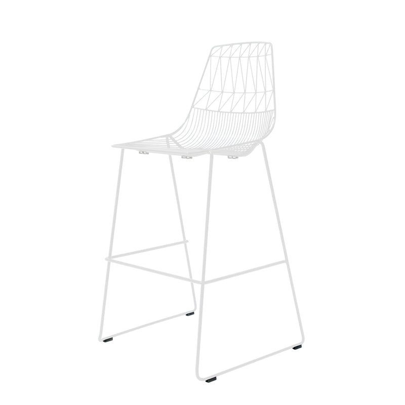 Lucy Stacking Bar Stool - Set of 2 - Bend Goods - Outdoor Furniture - Black - No Seat Pad - HORNE