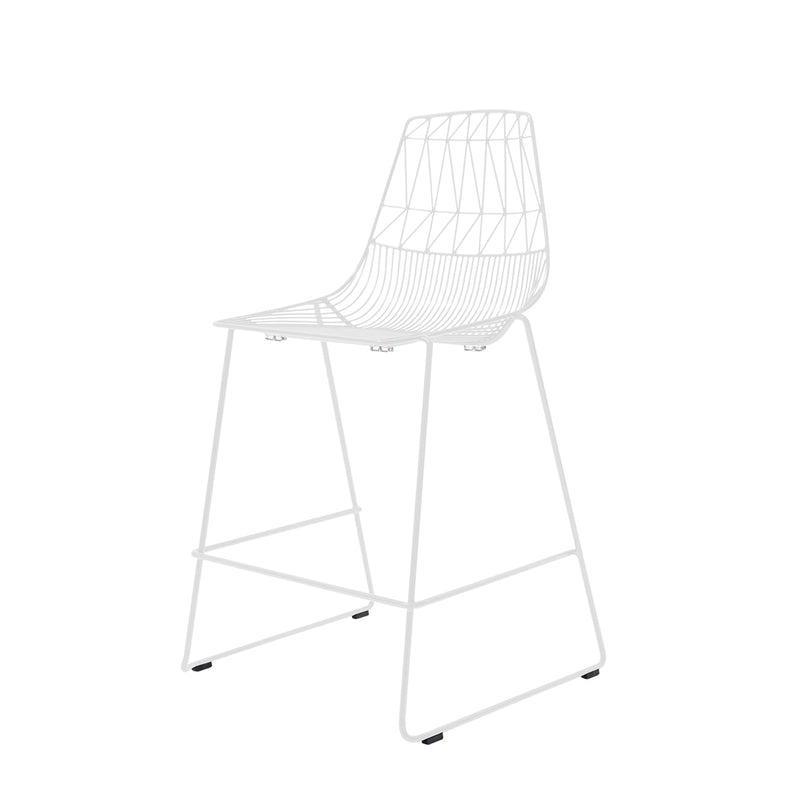 Lucy Stacking Counter Stool - Set of 2 - Bend Goods - Outdoor Furniture - Black - No Seat Pad - HORNE