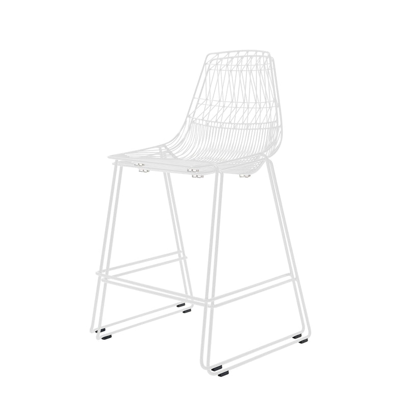 Lucy Stacking Counter Stool - Set of 2 - Bend Goods - Outdoor Furniture - Black - No Seat Pad - HORNE
