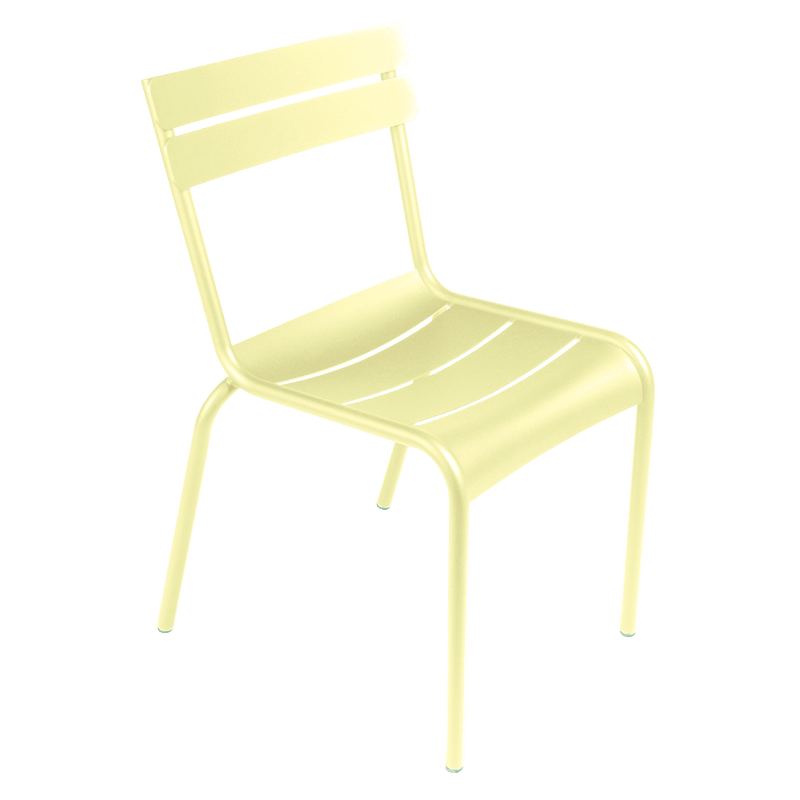 Luxembourg Stacking Side Chair - Set of 2 - Fermob - Outdoor Furniture - Acapulco Blue - HORNE