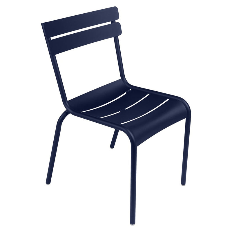 Luxembourg Stacking Side Chair - Set of 2 - Fermob - Outdoor Furniture - Acapulco Blue - HORNE