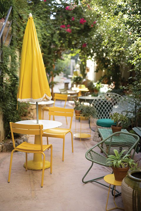 Luxembourg Stacking Side Chair - Set of 2 - Fermob - Outdoor Furniture - Acapulco Blue - HORNE