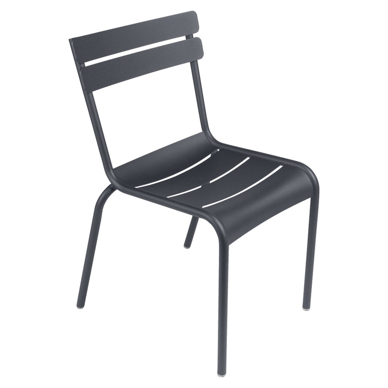 Luxembourg Steel Side Chair - Set of 2 - Fermob - Outdoor Furniture - Acapulco Blue - HORNE