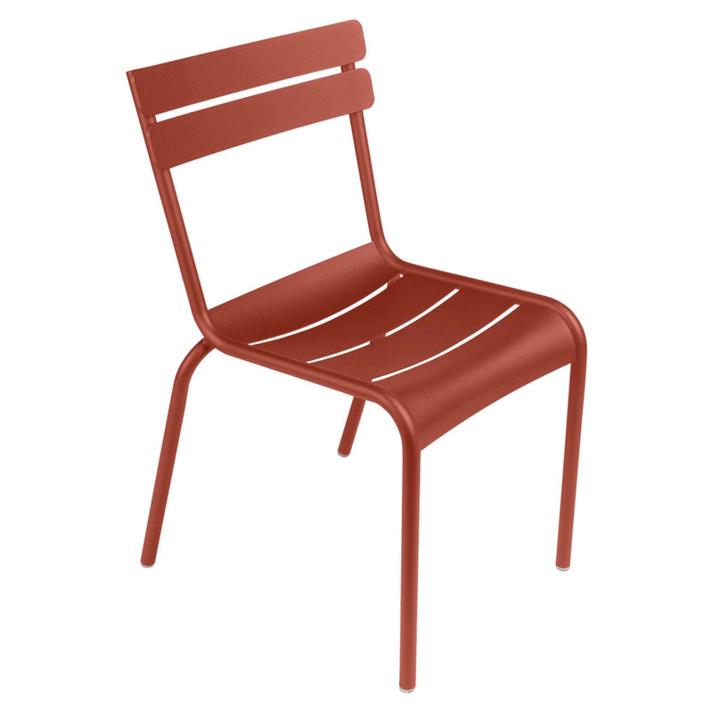 Luxembourg Steel Side Chair - Set of 2 - Fermob - Outdoor Furniture - Acapulco Blue - HORNE