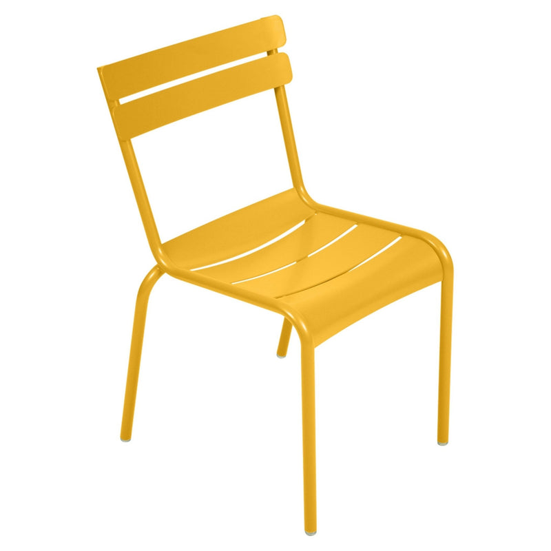 Luxembourg Steel Side Chair - Set of 2 - Fermob - Outdoor Furniture - Acapulco Blue - HORNE