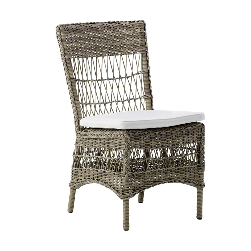 Marie Side Chair - Exterior - Sika Design - Outdoor Furniture - Antique - Sunbrella Sailcloth Seagull - HORNE