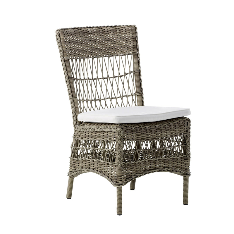 Marie Side Chair - Exterior - Sika Design - Outdoor Furniture - Antique - Sunbrella Sailcloth Seagull - HORNE