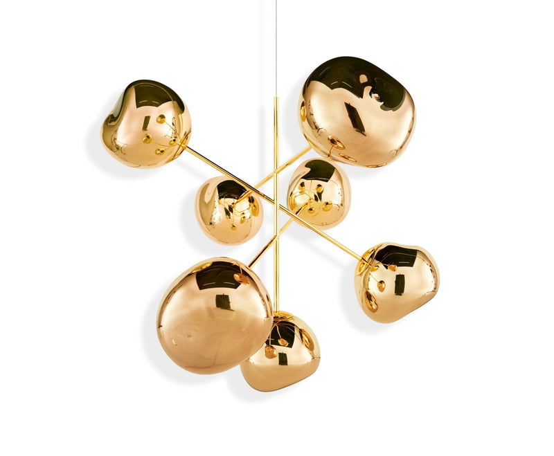 Melt Chandelier - Large - Tom Dixon - Floor Lamps - Chrome - HORNE