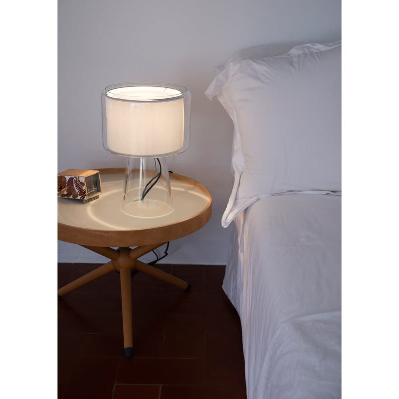 Mercer Table Lamp - Large - Marset - Table + Task - Pleated White - HORNE