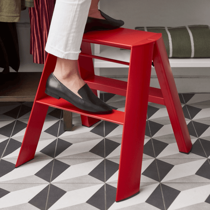 Metaphys Lucano Stepstool 2 - Step - Hasegawa USA Inc - Ladder + Step Stool - Black - HORNE