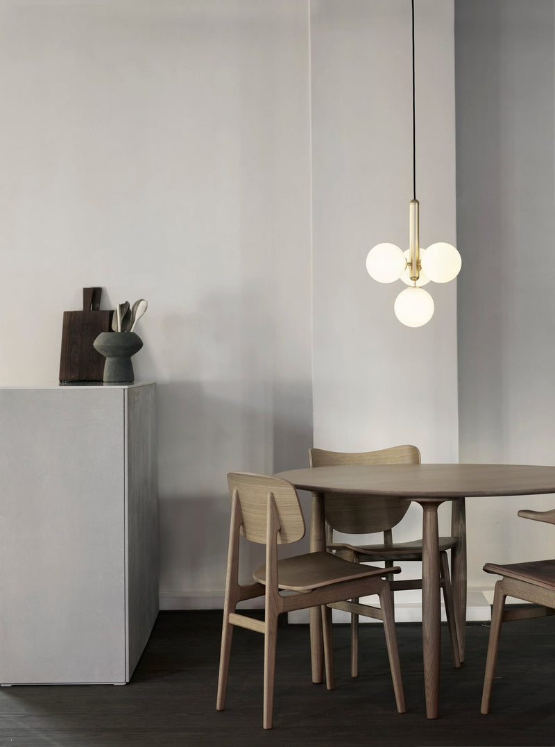 Miira 4 Pendant - Nuura - Pendants - Brass/Optic Clear - HORNE