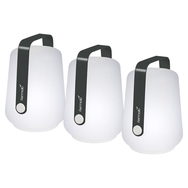 Mini Balad Lamps H5" - Set of 3 - Fermob - Outdoor Lights - Anthracite - HORNE