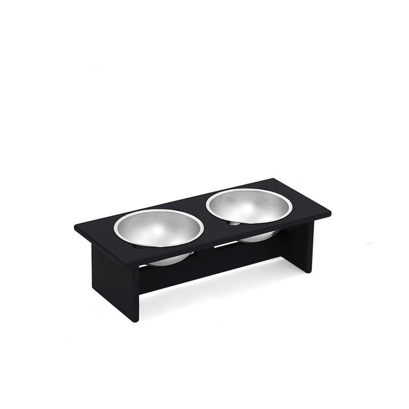 Minimalist Double Dog Bowl - Small - Loll Designs - Outdoor Accessories - Black - HORNE