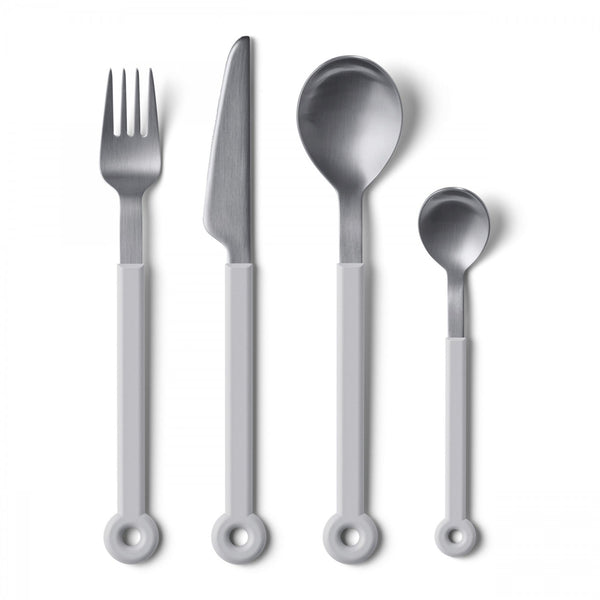 Mono Ring White Cutlery - 4pc Set - Mono - Flatware + Serving Pieces - HORNE