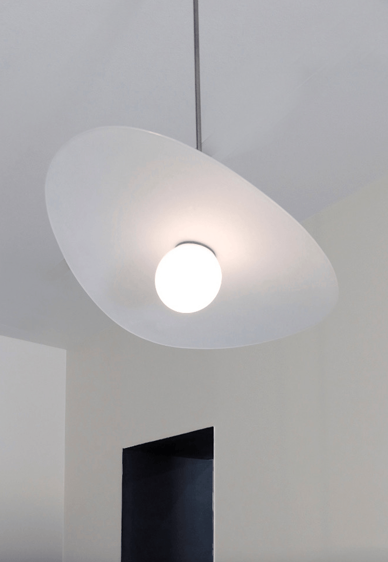 Myrna Hanging Pendant Light - Glass and Brass