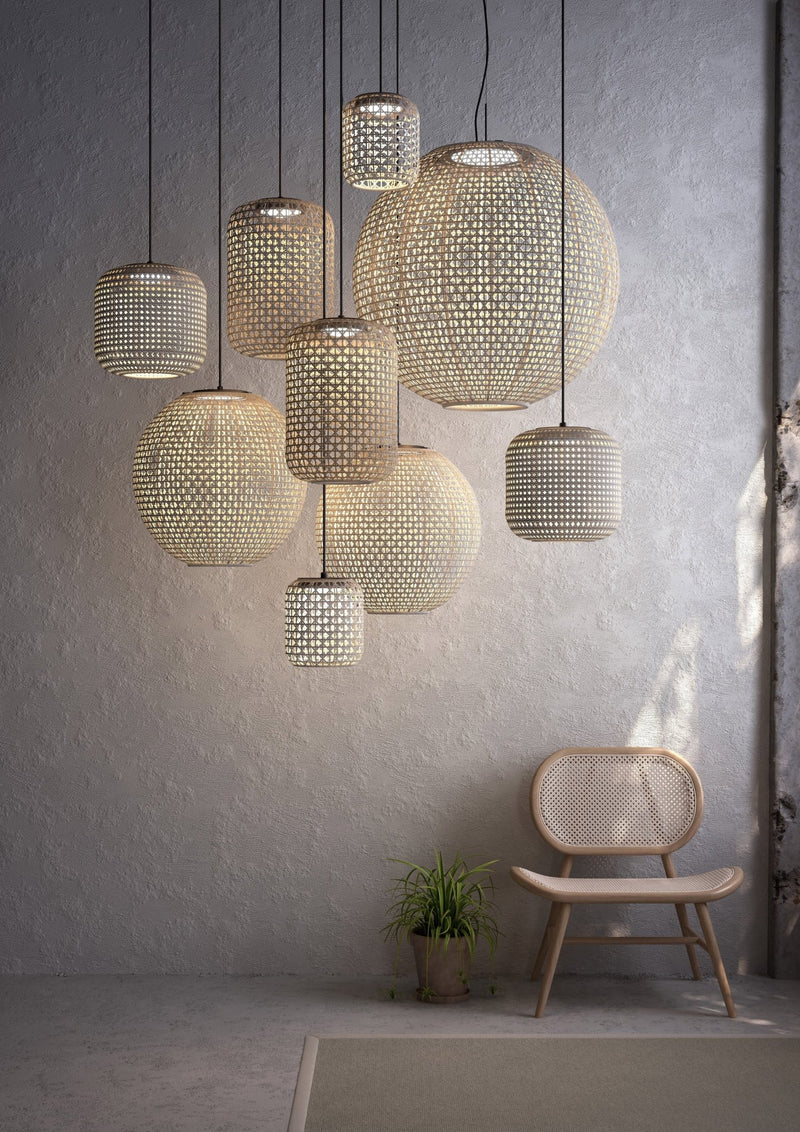Nans S/16 Outdoor Pendant - Bover - Pendants - Brown/Beige - HORNE