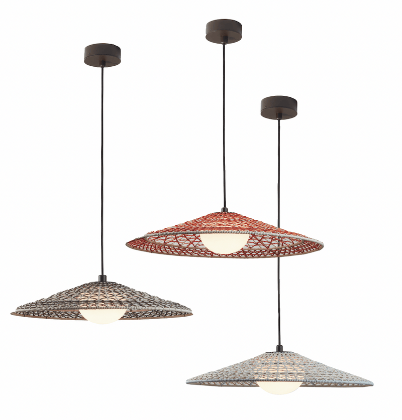 Nans S/55 Outdoor LED Dimmable Pendant - Bover - Pendants - Red - HORNE