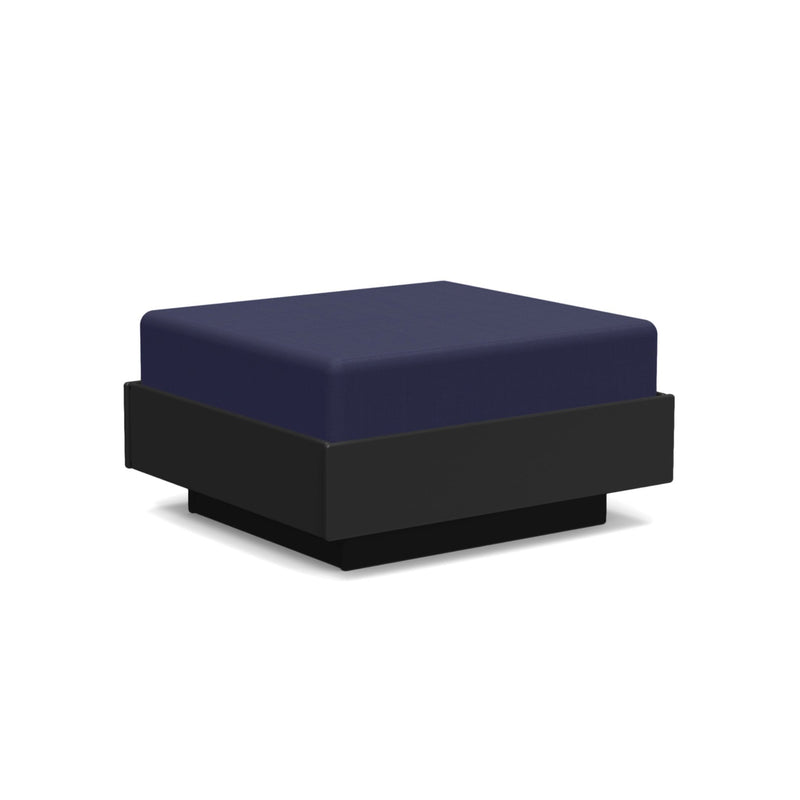 Nisswa Ottoman - Loll Designs - Stools + Benches + Ottomans - Black - Flax - HORNE