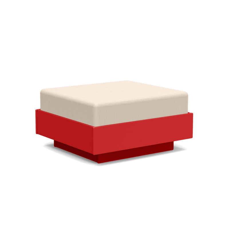 Nisswa Ottoman - Loll Designs - Stools + Benches + Ottomans - Black - Flax - HORNE