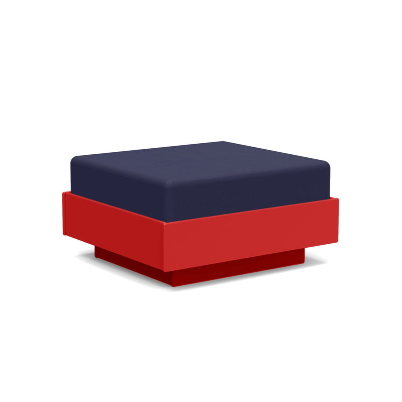 Nisswa Ottoman - Loll Designs - Stools + Benches + Ottomans - Black - Flax - HORNE