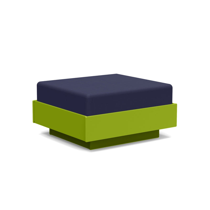 Nisswa Ottoman - Loll Designs - Stools + Benches + Ottomans - Black - Flax - HORNE