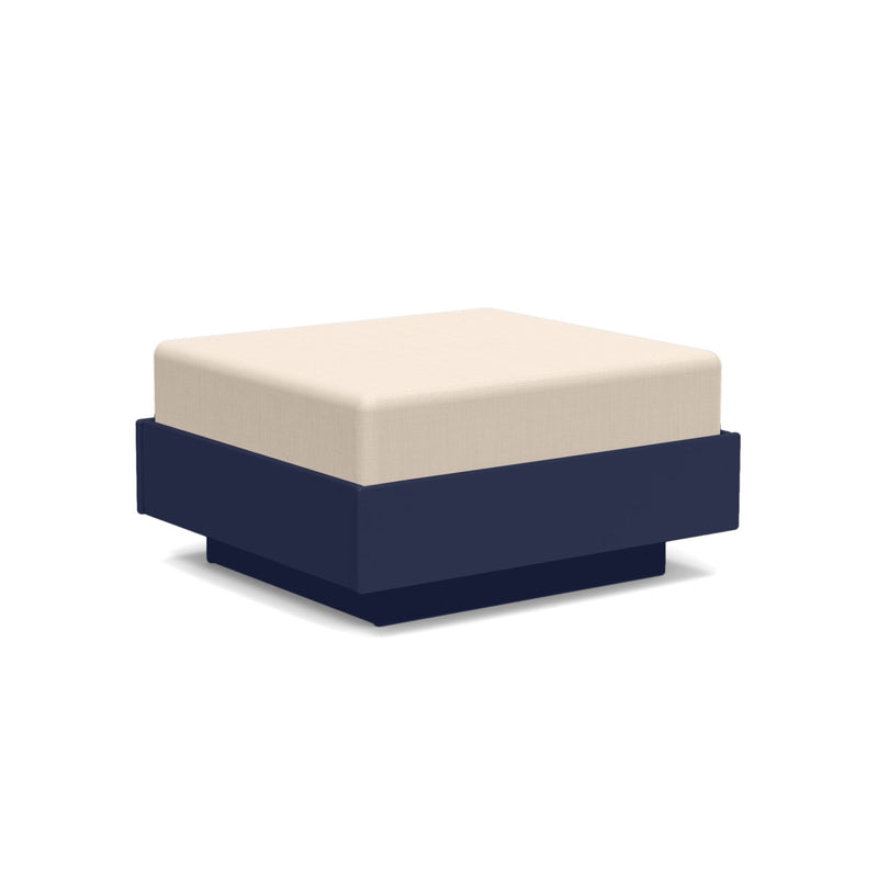 Nisswa Ottoman - Loll Designs - Stools + Benches + Ottomans - Black - Flax - HORNE