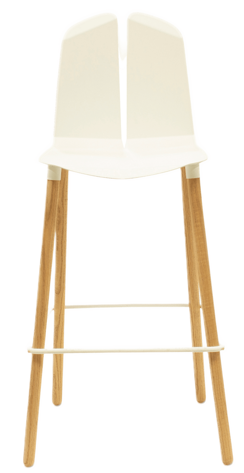 Noa Bar Stool - Tronk - Stools + Benches + Ottomans - Black - Natural Oak - HORNE