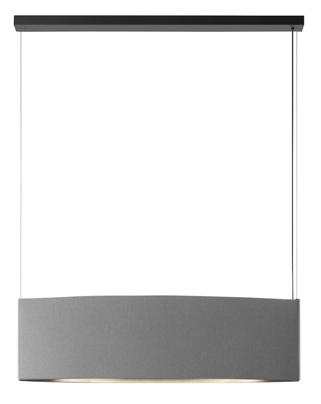 Noren S/123 LED Dimmable Pendant - Bover - Pendants - Direct Light Only - Dark Grey - HORNE