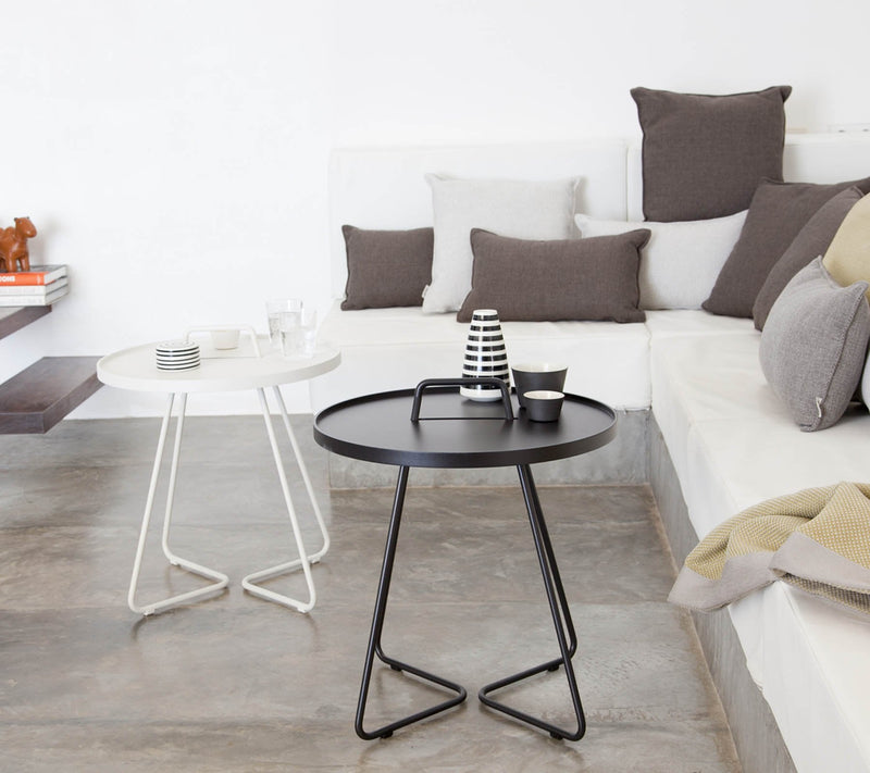On The Move Side Table - Large - Cane Line - Outdoor Furniture - Black - HORNE