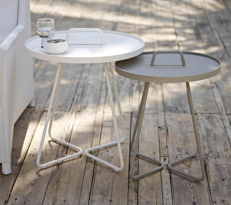 On The Move Side Table - Large - Cane Line - Outdoor Furniture - Black - HORNE