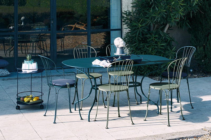 Opera+ Armchair - Set of 2 - Fermob - Outdoor Furniture - Acapulco Blue - HORNE