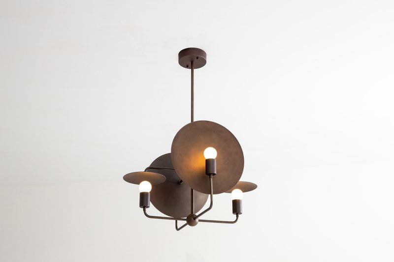 Orbit Chandelier - Workstead - Chandeliers - Hewn Brass - Small - HORNE