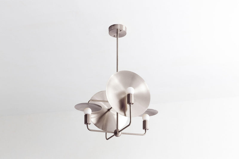 Orbit Chandelier - Workstead - Chandeliers - Hewn Brass - Small - HORNE