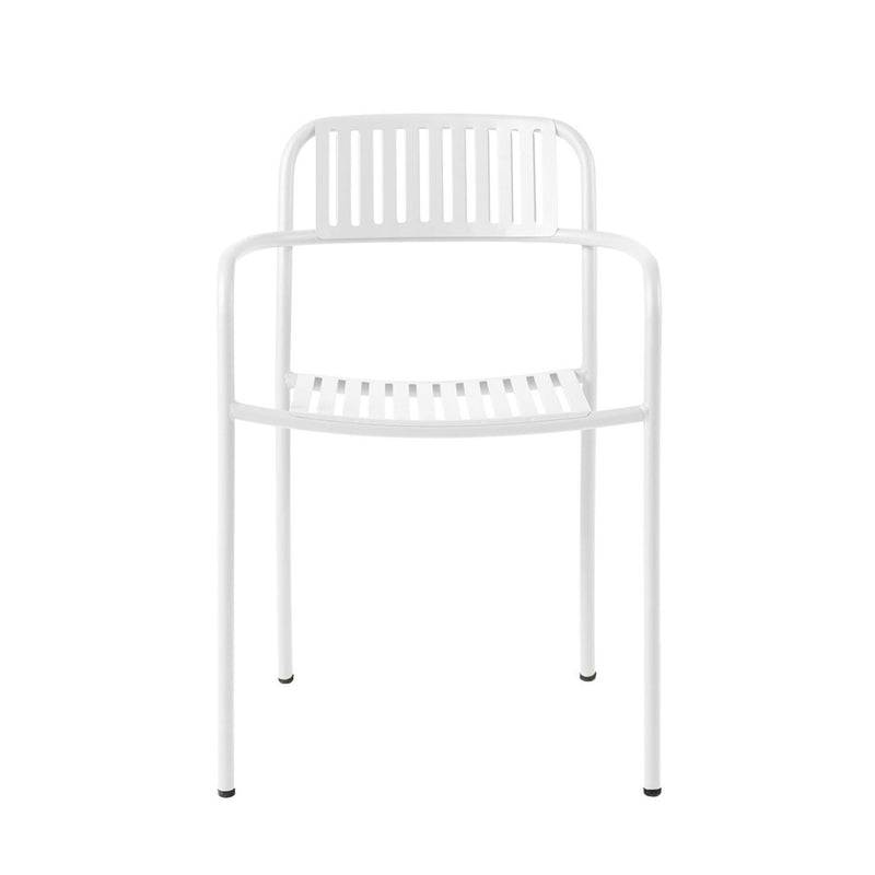 Outdoor Patio Slatted Armchair - Set of 2 - Tolix - Outdoor Furniture - Dark Grey - HORNE