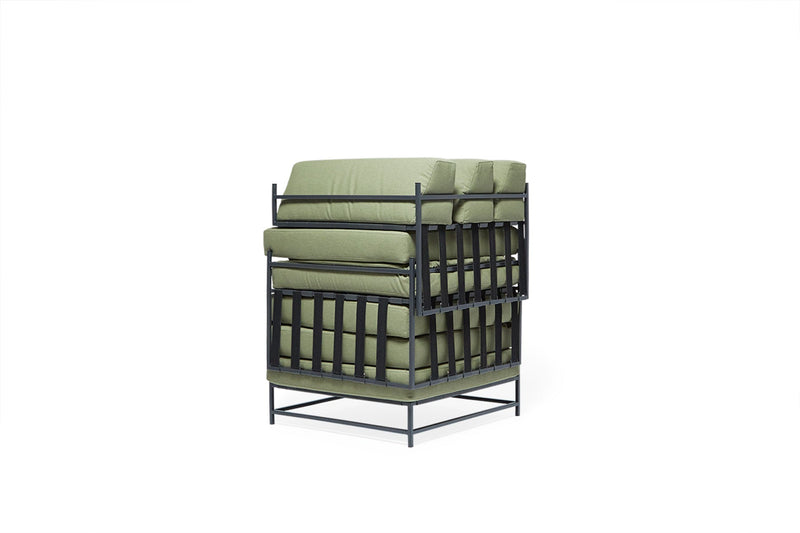 Outdoor Sectional - Stephen Kenn - Sofas - Cream & Charcoal - HORNE