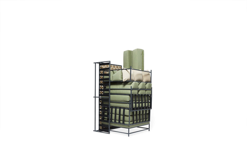 Outdoor Sectional - Stephen Kenn - Sofas - Cream & Charcoal - HORNE