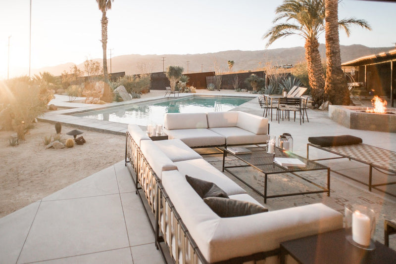 Outdoor Sectional - Stephen Kenn - Sofas - Cream & Charcoal - HORNE