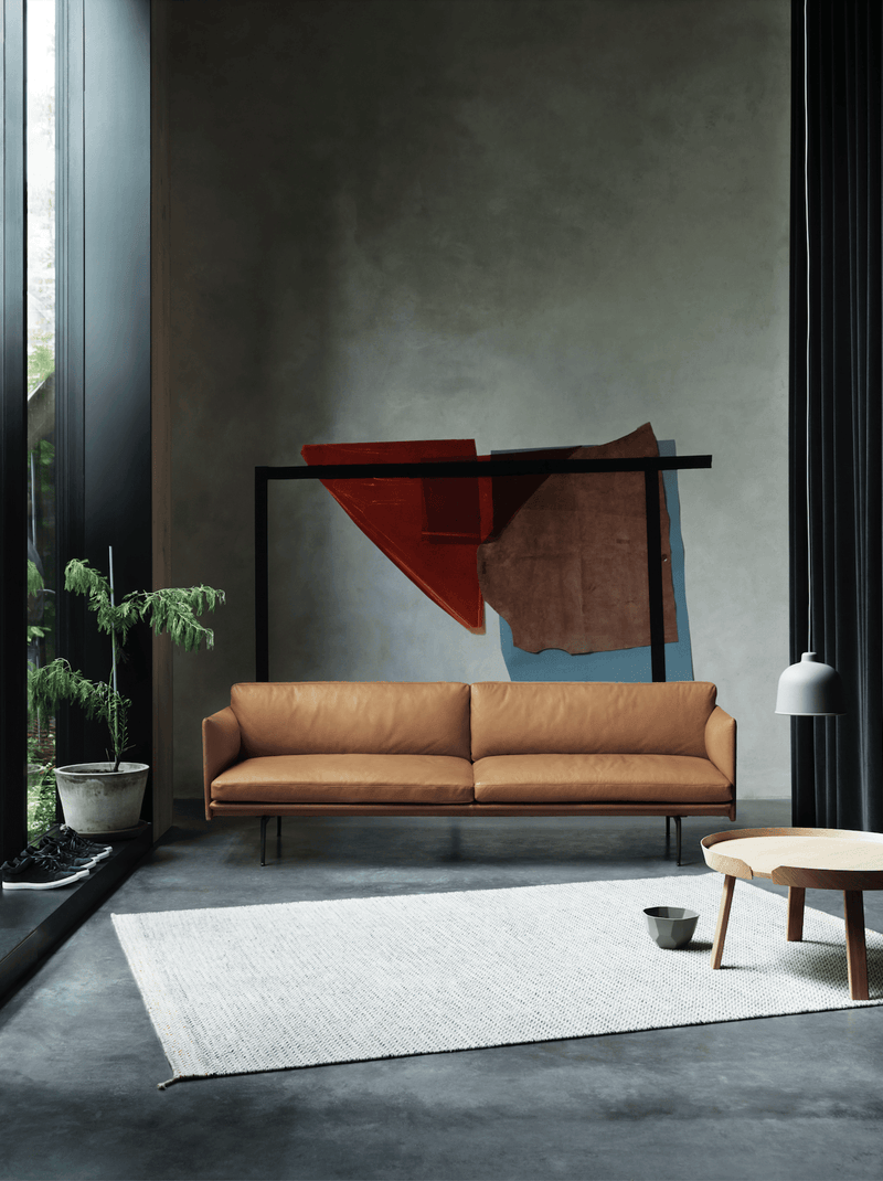 Outline Sofa 2 - Seater - Black Base - Muuto - Sofas - Remix 163 - HORNE