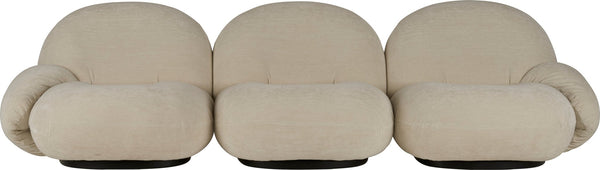 Pacha 3 - Seater Sofa w/ Armrests - Gubi - Sofas - Black Matte - Gabriel Tempt - 60152 - HORNE