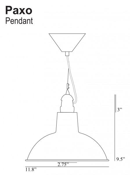Paxo Pendant - Aluminum