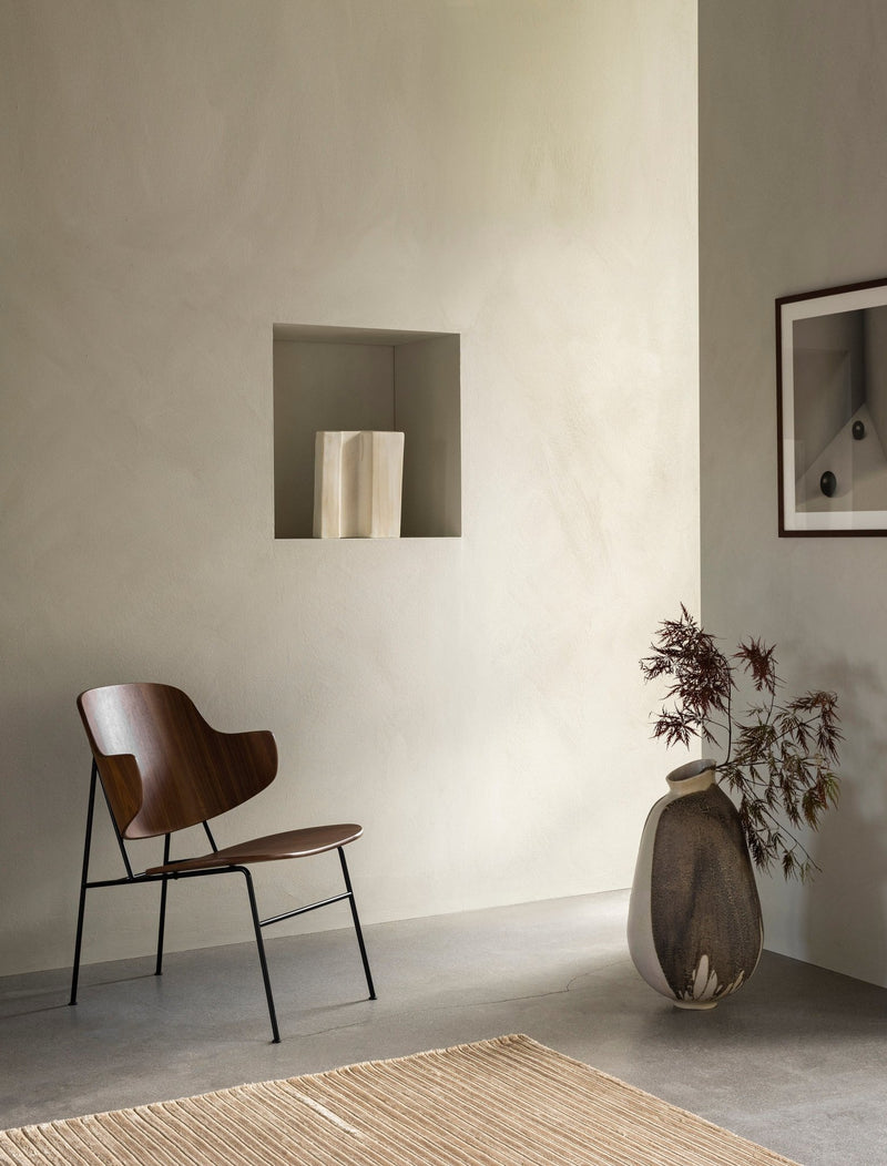 Penguin Lounge Chair - Audo Copenhagen - Chairs - Walnut - Dakar 0250 - HORNE