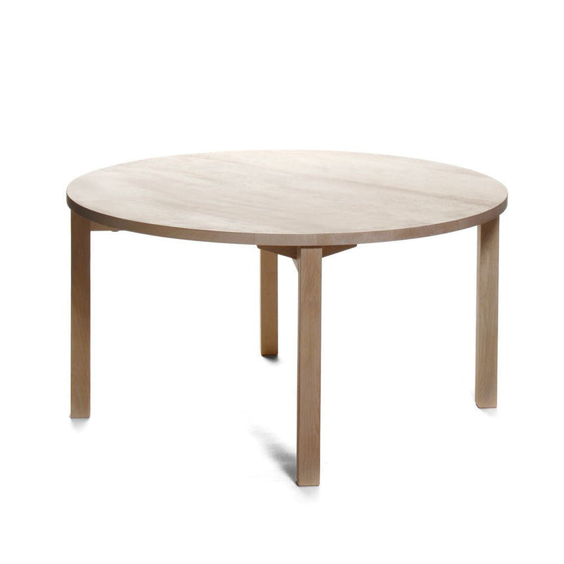 Small, simple, wood dining table for a cafe restaurant